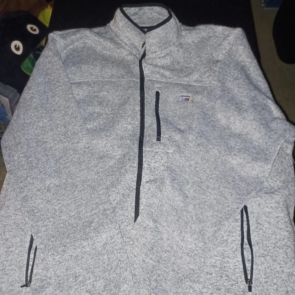 Ralph Lauren Chaps Brand Heathered Zipup Jacket Big Mans Size 4XL New W/tags 4X